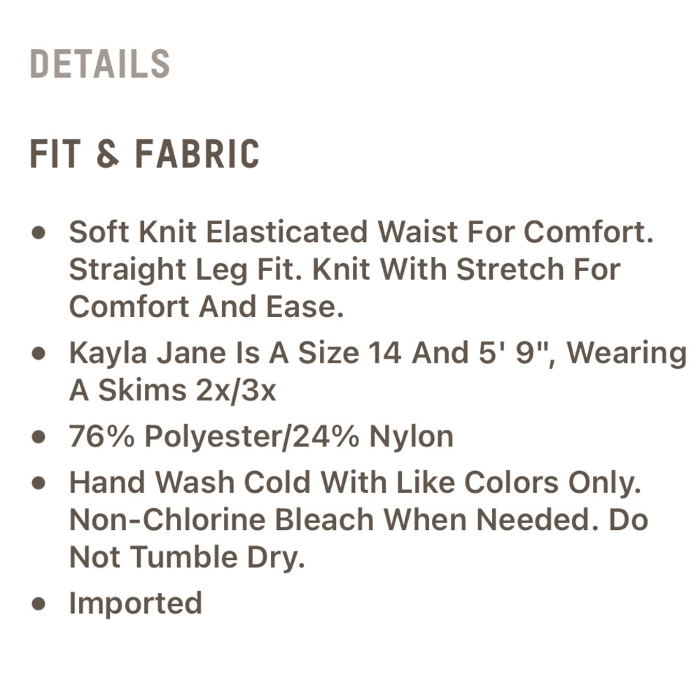 SKIMS COZY KNIT PANTS—DUSK. SIZE S/M. NWT - Picture 3 of 10